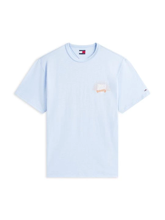 Foto van product T-shirt print Tommy Jeans lichtblauw