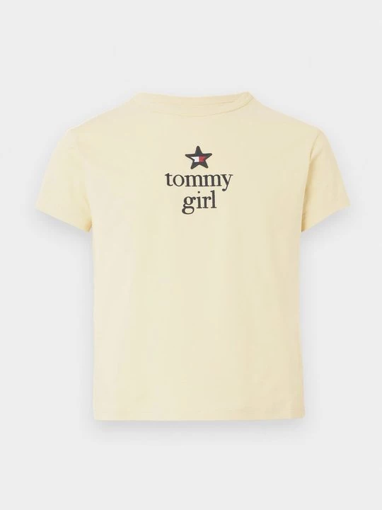 Foto van product T-shirt print Tommy Jeans lichtgeel