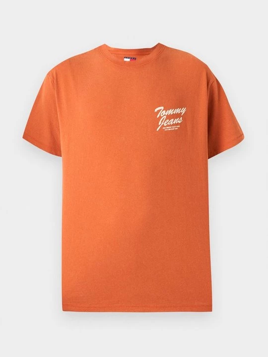 Foto van product T-shirt print Tommy Jeans oranje