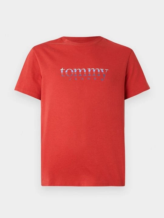 Foto van product T-shirt print Tommy Jeans rood