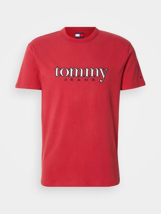 Foto van product T-shirt print Tommy Jeans rood