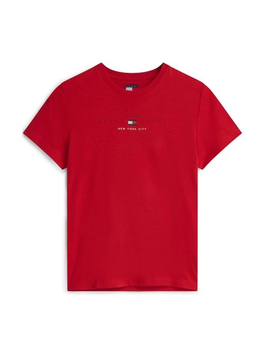Foto van product T-shirt print Tommy Jeans rood