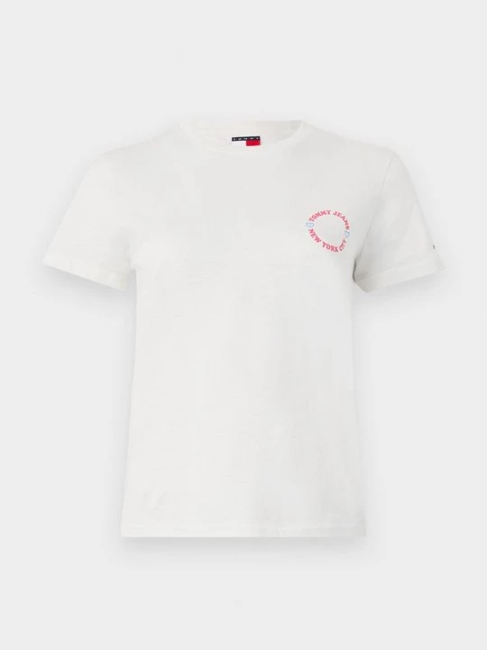Foto van product T-shirt print Tommy Jeans wit