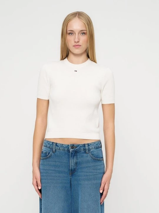 Foto van product T-shirt print Tommy Jeans wit