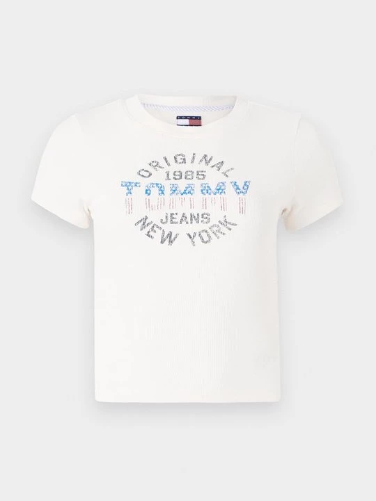 Foto van product T-shirt print Tommy Jeans wit