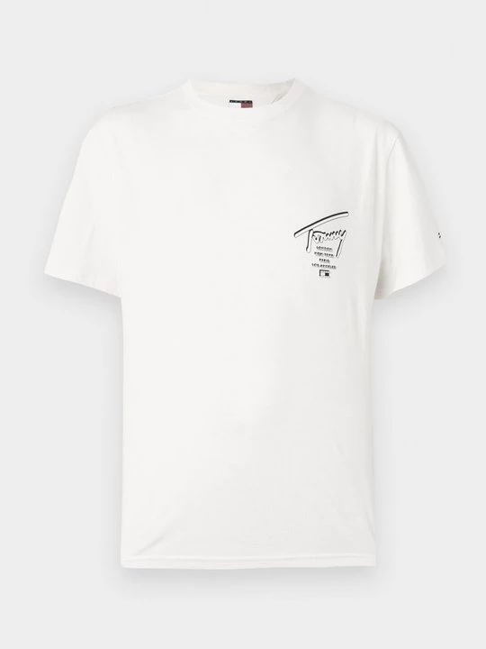 Foto van product T-shirt print Tommy Jeans wit