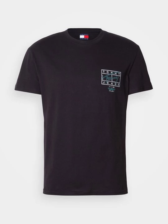Foto van product T-shirt print Tommy Jeans zwart
