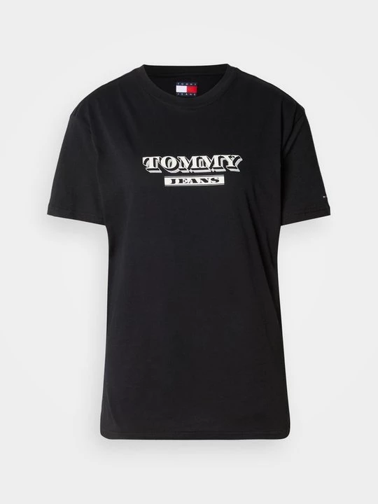 Foto van product T-shirt print Tommy Jeans zwart
