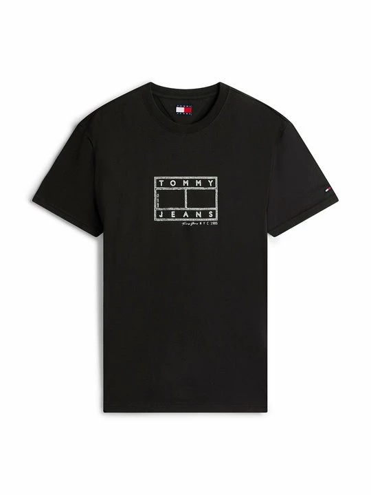 Foto van product T-shirt print Tommy Jeans zwart