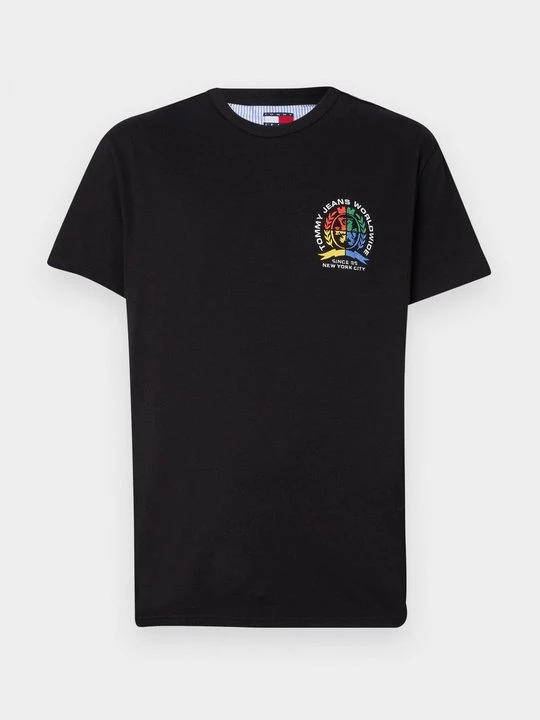 Foto van product T-shirt print Tommy Jeans zwart