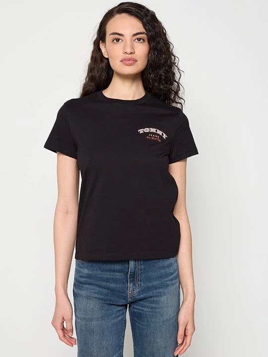 Foto van product T-shirt print Tommy Jeans zwart