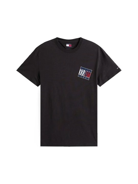 Foto van product T-shirt print Tommy Jeans zwart