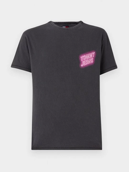 Foto van product T-shirt print Tommy Jeans zwart