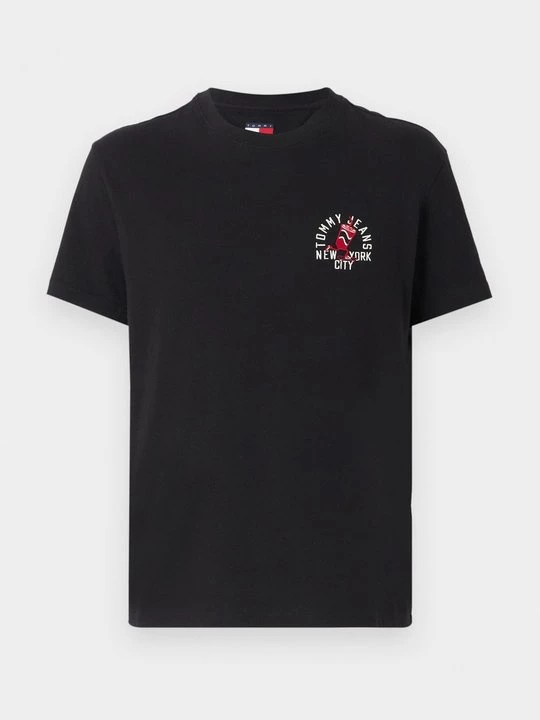 Foto van product T-shirt print Tommy Jeans zwart