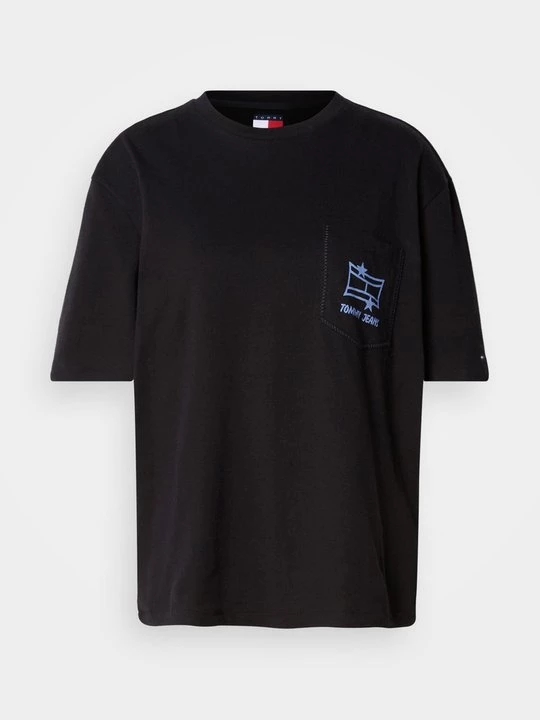 Foto van product T-shirt print Tommy Jeans zwart
