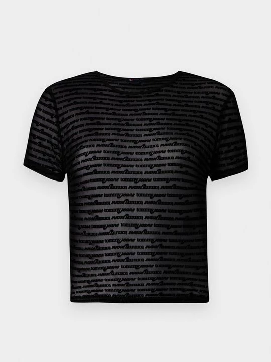 Foto van product T-shirt print Tommy Jeans zwart
