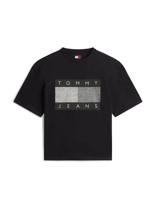 Foto van product T-shirt print Tommy Jeans zwart