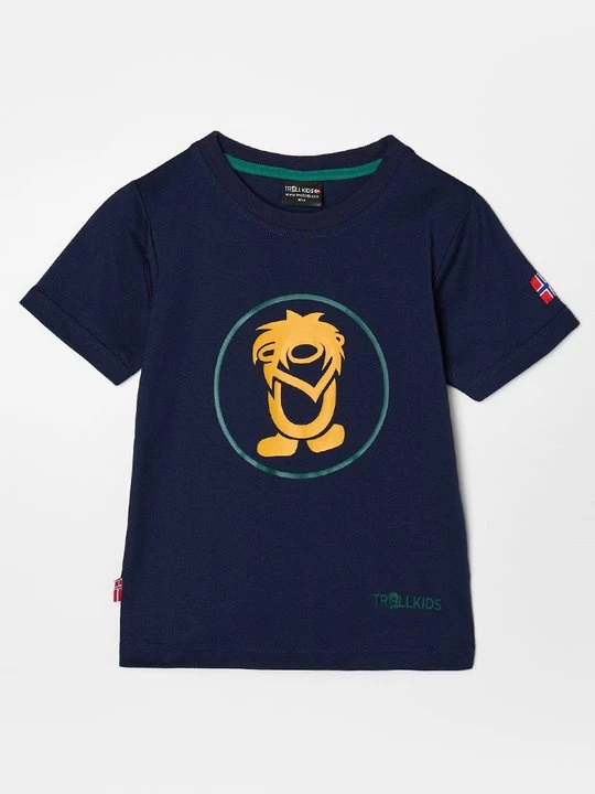 Foto van product T-shirt print Trollkids donkerblauw