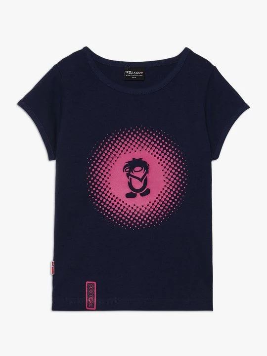 Foto van product T-shirt print Trollkids donkerblauw