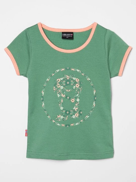 Foto van product T-shirt print Trollkids groen