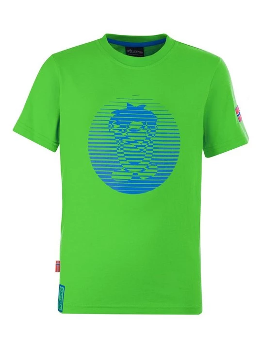 Foto van product T-shirt print Trollkids groen