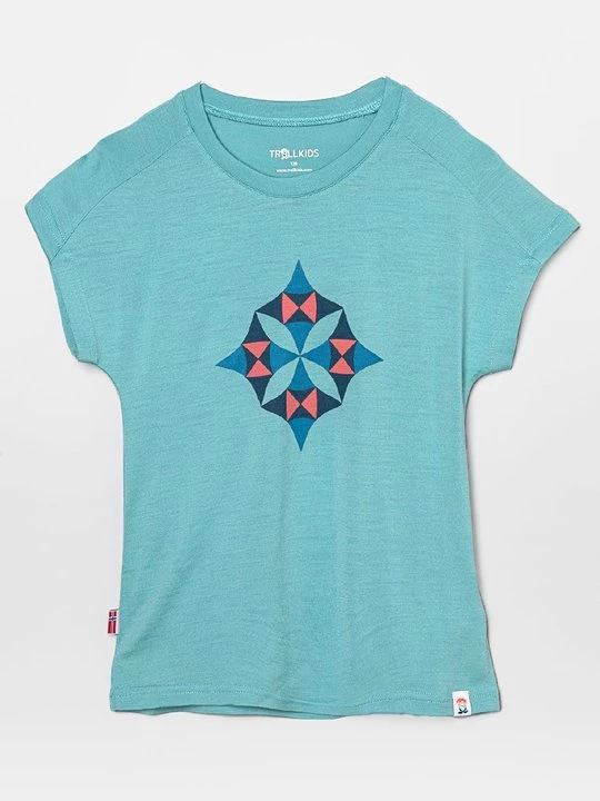 Foto van product T-shirt print Trollkids lichtblauw