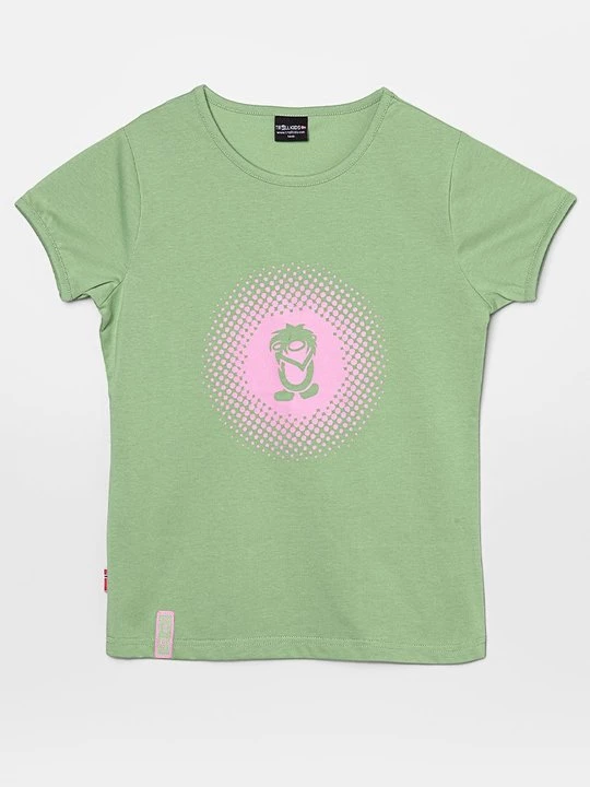 Foto van product T-shirt print Trollkids lichtgroen