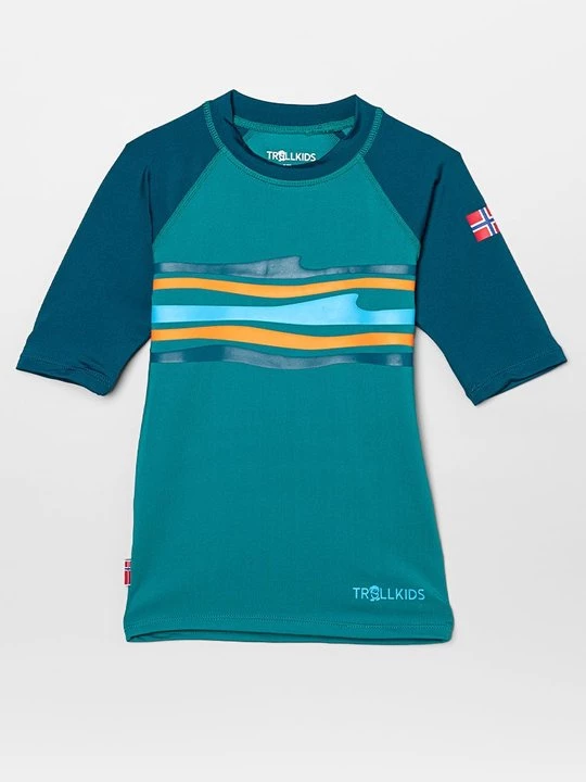 Foto van product T-shirt print Trollkids petrol