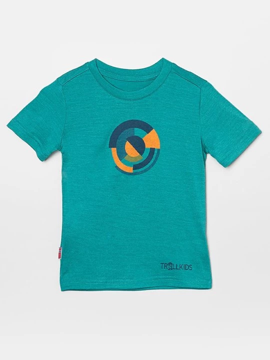 Foto van product T-shirt print Trollkids turquoise
