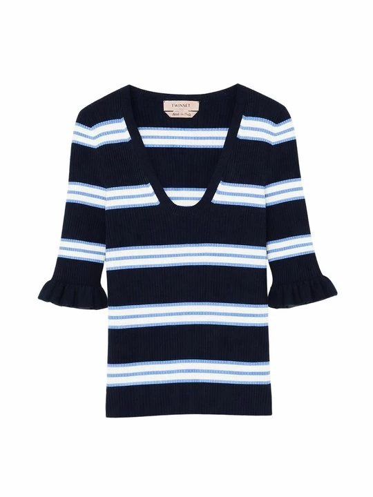 Foto van product T-shirt print TWINSET blauw