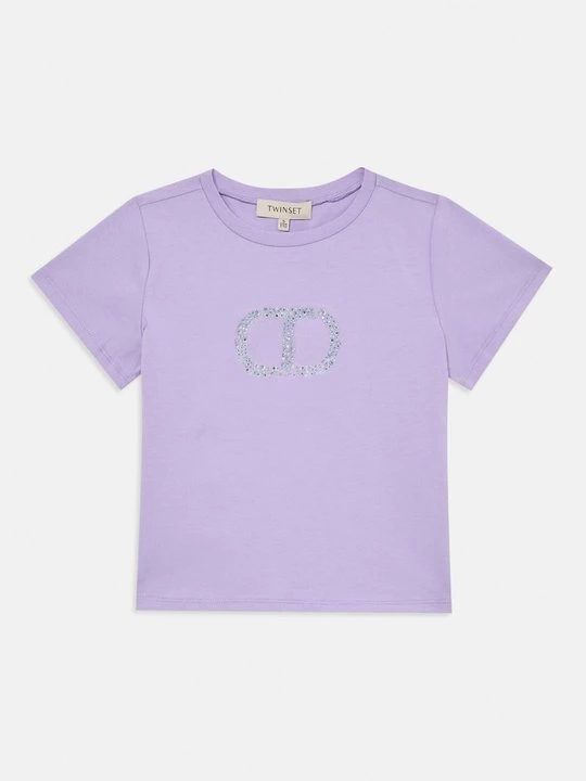 Foto van product T-shirt print TWINSET paars