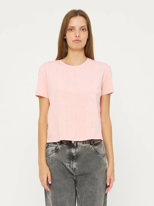 Foto van product T-shirt print TWINSET roze
