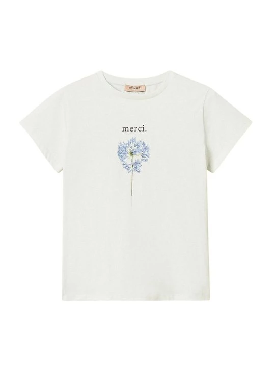 Foto van product T-shirt print TWINSET turquoise