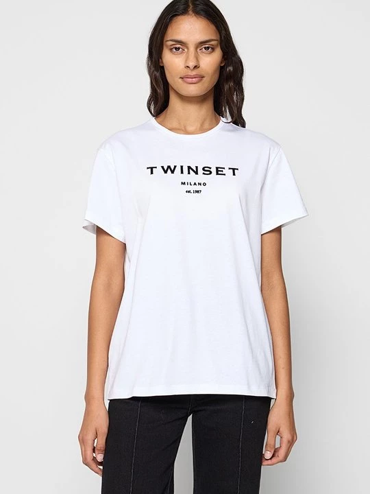 Foto van product T-shirt print TWINSET wit