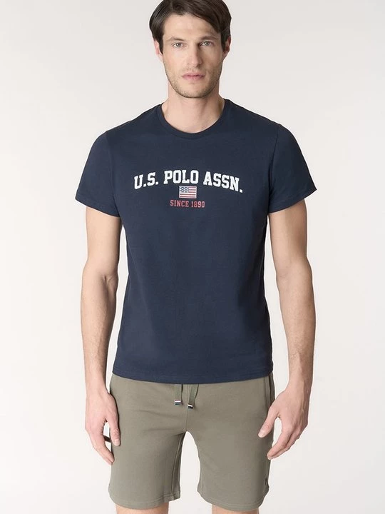 Foto van product T-shirt print U.S. POLO ASSN. blauw