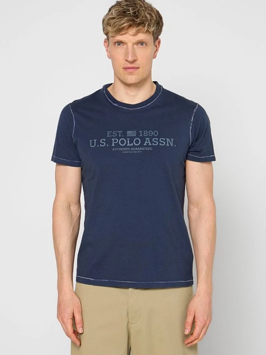 Foto van product T-shirt print U.S. POLO ASSN. blauw