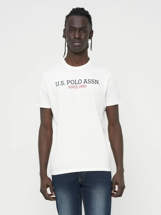 Foto van product T-shirt print U.S. POLO ASSN. crème