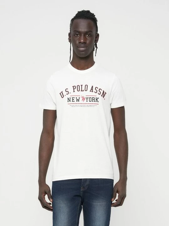 Foto van product T-shirt print U.S. POLO ASSN. crème