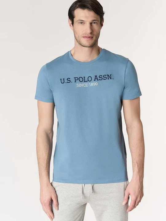 Foto van product T-shirt print U.S. POLO ASSN. donkerblauw