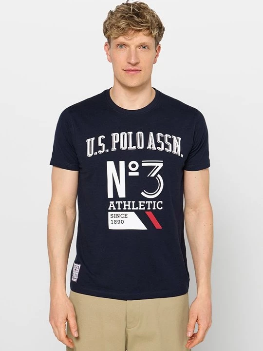 Foto van product T-shirt print U.S. POLO ASSN. donkerblauw