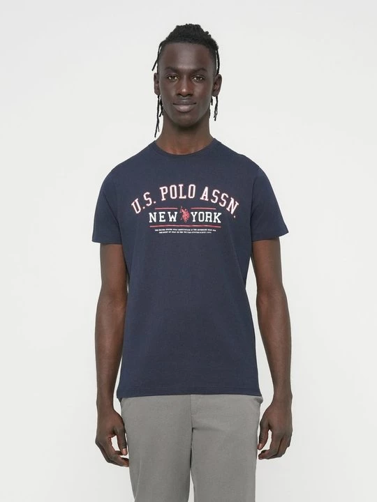 Foto van product T-shirt print U.S. POLO ASSN. donkerblauw