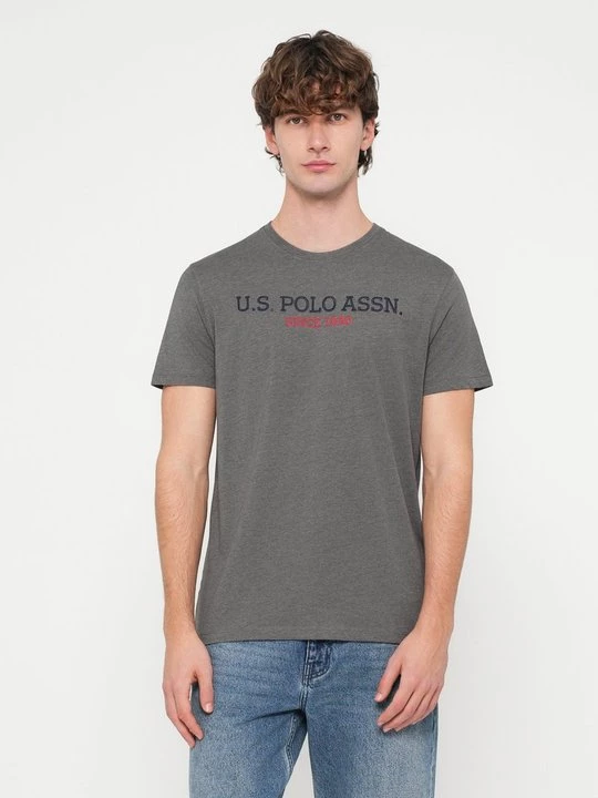 Foto van product T-shirt print U.S. POLO ASSN. donkergrijs