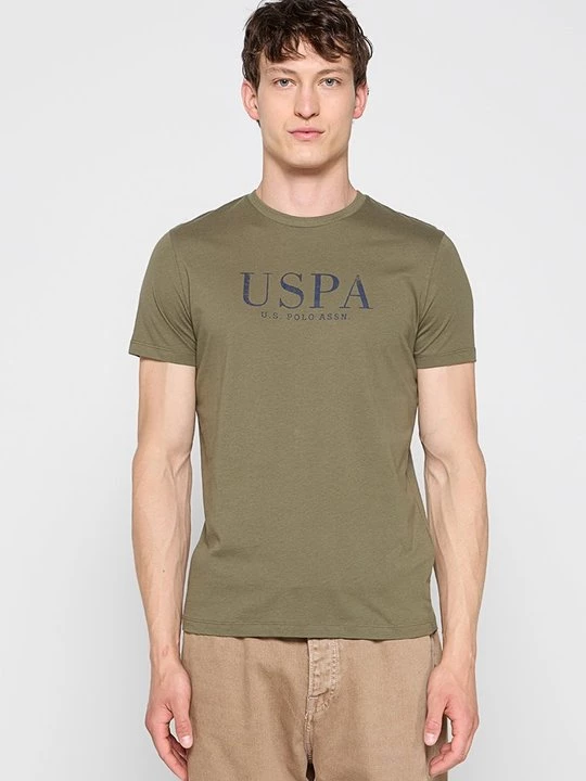 Foto van product T-shirt print U.S. POLO ASSN. donkergroen
