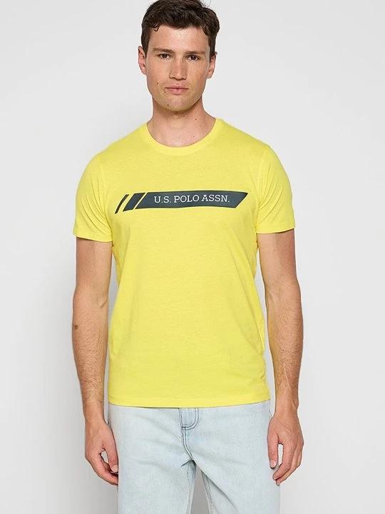 Foto van product T-shirt print U.S. POLO ASSN. geel