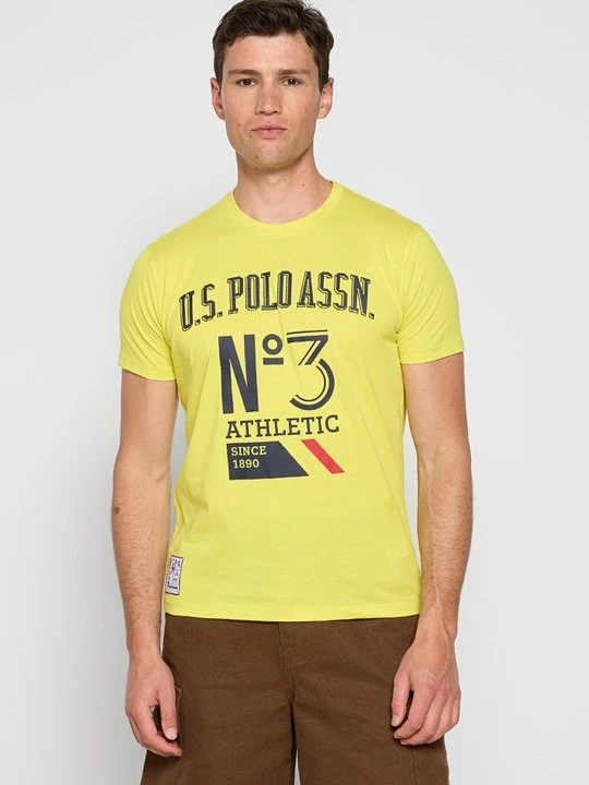 Foto van product T-shirt print U.S. POLO ASSN. geel