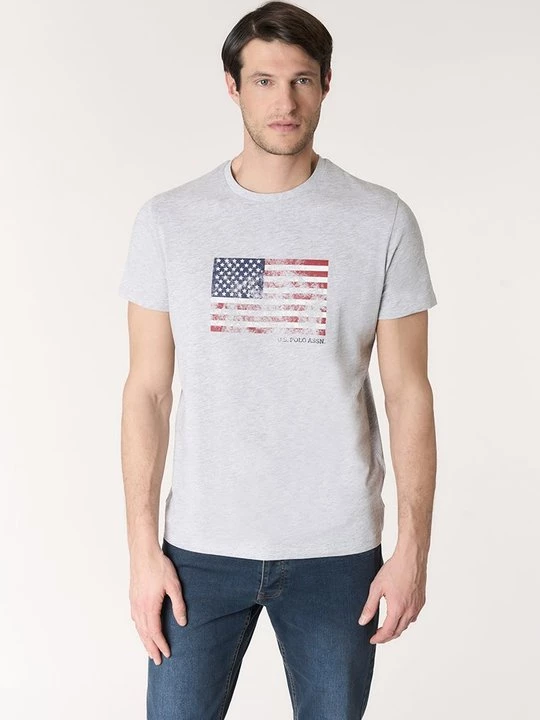 Foto van product T-shirt print U.S. POLO ASSN. grijs