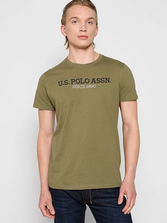 Foto van product T-shirt print U.S. POLO ASSN. kaki