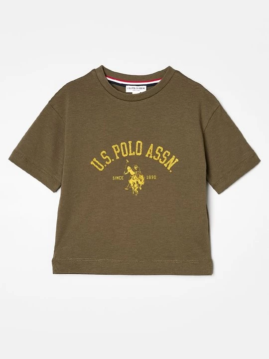 Foto van product T-shirt print U.S. POLO ASSN. kaki