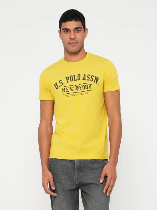Foto van product T-shirt print U.S. POLO ASSN. neongroen