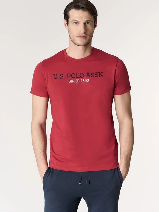 Foto van product T-shirt print U.S. POLO ASSN. rood